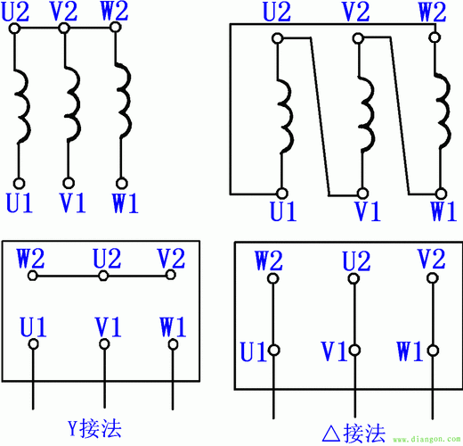 星行接线与角行接线的特点,星型接线和角形接线图