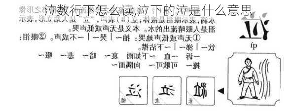 泣数行下怎么读,泣下的泣是什么意思