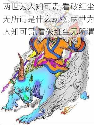 两世为人知可贵,看破红尘无所谓是什么动物,两世为人知可贵,看破红尘无所谓