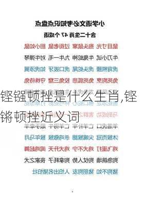 铿镪顿挫是什么生肖,铿锵顿挫近义词