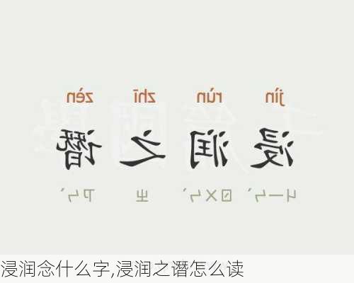 浸润念什么字,浸润之谮怎么读