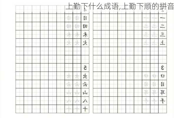 上勤下什么成语,上勤下顺的拼音