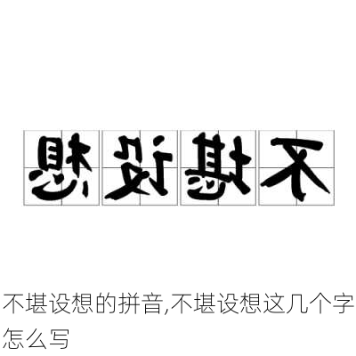 不堪设想的拼音,不堪设想这几个字怎么写