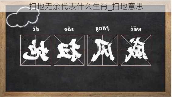 扫地无余代表什么生肖_扫地意思