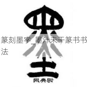 篆刻墨字_墨汁未干篆书书法