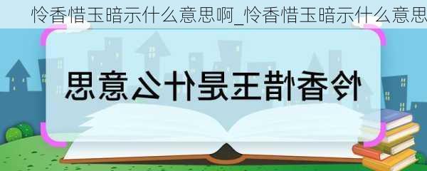 怜香惜玉暗示什么意思啊_怜香惜玉暗示什么意思