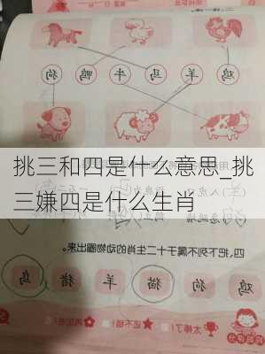 挑三和四是什么意思_挑三嫌四是什么生肖