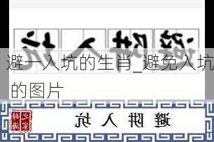 避一入坑的生肖_避免入坑 的图片