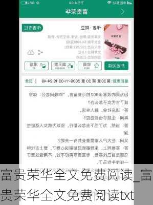 富贵荣华全文免费阅读_富贵荣华全文免费阅读txt